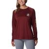 Columbia NCAA Womens Collegiate Tidal Tee Ls Shirt(Fsu – Cabernet  Sierra Tan)