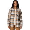 Columbia Women’s Calico Basin Flannel Long Sleeve Shirt(Camel Brown Multiplaid)