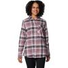 Columbia Women’s Calico Basin Flannel Long Sleeve Shirt(Snowdrift Multiplaid)