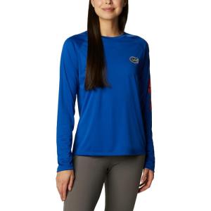 Columbia NCAA Womens Collegiate Tidal Tee Ls Shirt(Fla – Azul  Spark Orange)