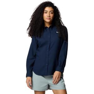 Columbia Sportswear Women’s Plus-Size Tamiami II Long Sleeve Shirt(Collegiate Navy)