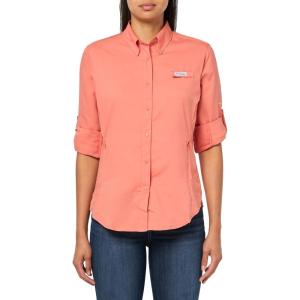 Columbia Sportswear Women’s Plus-Size Tamiami II Long Sleeve Shirt(Faded Peach)