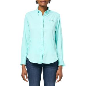 Columbia Sportswear Women’s Plus-Size Tamiami II Long Sleeve Shirt(Gulf Stream)
