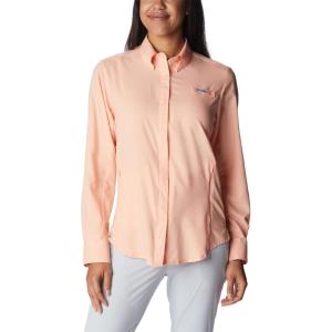 Columbia Sportswear Women’s Plus-Size Tamiami II Long Sleeve Shirt(Light Coral)