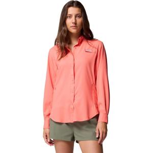 Columbia Sportswear Women’s Plus-Size Tamiami II Long Sleeve Shirt(Melonade)
