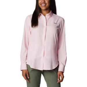 Columbia Sportswear Women’s Plus-Size Tamiami II Long Sleeve Shirt(Satin Pink)