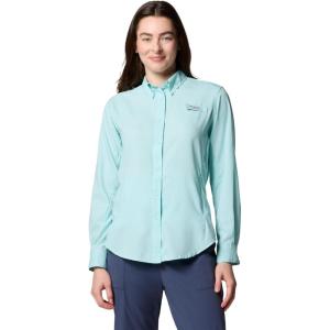 Columbia Sportswear Women’s Plus-Size Tamiami II Long Sleeve Shirt(Spray)