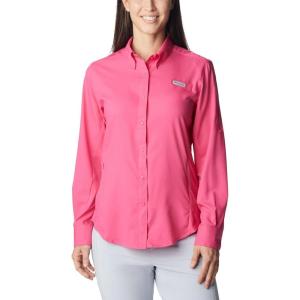 Columbia Sportswear Women’s Plus-Size Tamiami II Long Sleeve Shirt(Ultra Pink)