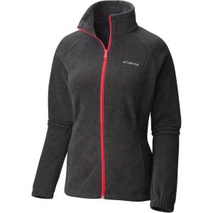 Columbia Women’s Benton Springs Full Zip(Charcoal Heather/Punch Pink)