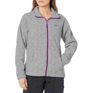 Columbia Women’s Benton Springs Full Zip(Light Grey/Bright Plum)