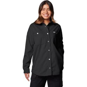 Columbia Womens Blue Point Creek Corduroy Shirt Jacket(Shark)