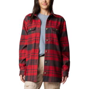 Columbia Womens Blue Point Creek Shirt Jacket(Daredevil River Crossing Plaid)