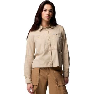 Columbia Women’s Brea Falls Woven Long Sleeve(Ancient Fossil)