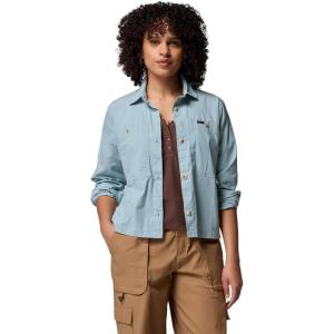 Columbia Women’s Brea Falls Woven Long Sleeve(Crushed Blue)