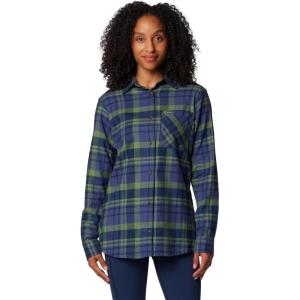 Columbia Women’s Calico Basin Flannel Long Sleeve Shirt(Collegiate Navy Multiplaid)