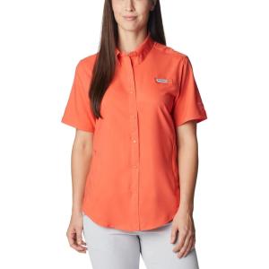 Columbia Women’s PFG Tamiami II Short Sleeve Shirt(Corange)