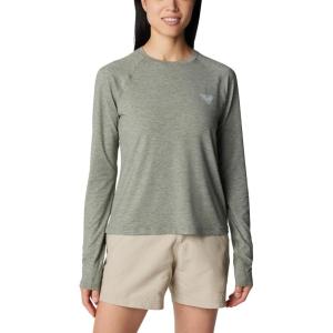 Columbia Womens PFG Uncharted Knit Long Sleeve(Cypress Heather)
