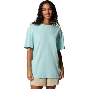 Columbia Women’s Rolling Bend Graphic Oversized Tee(Spray/Csc Stacked Gem)