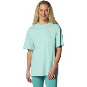 Columbia Women’s Rolling Bend Graphic Oversized Tee(Spray/Floral Fun)