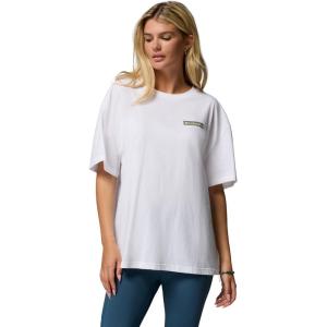 Columbia Women’s Rolling Bend Graphic Oversized Tee(White/Mountainview)