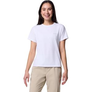 Columbia Womens Sun Trek Short Sleeve Ii(White)