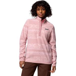Columbia womens Benton Springs Printed 1/2 Snap(Eraser Pink Deschutes Days)