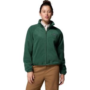 Columbia womens Benton Springs Relaxed Full Zip(Rain Forest)