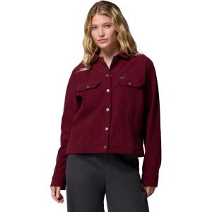Columbia womens Blue Point Creek Short Corduroy Shirt Jacket(Rich Wine)