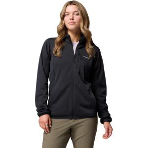 Columbia womens Essential Hike Grid Fleece Full Zip(Black)