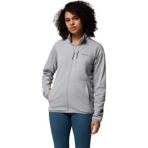 Columbia womens Essential Hike Grid Fleece Full Zip(Columbia Grey/Columbia Grey)