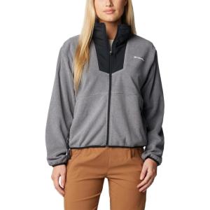 Columbia womens Sequoia Grove Full Zip Fleece(City Grey Heather/Black)