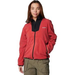 Columbia womens Sequoia Grove Full Zip Fleece(Daredevil/Black)