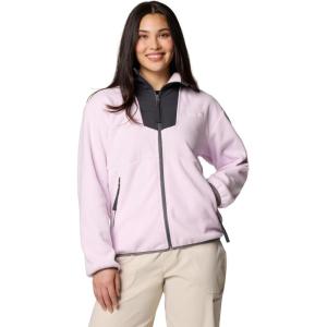 Columbia womens Sequoia Grove Full Zip Fleece(Pink Dawn/Shark/City Grey)