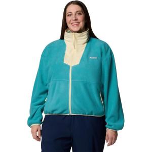 Columbia womens Sequoia Grove Full Zip Fleece(Teal/Lemon Wash)