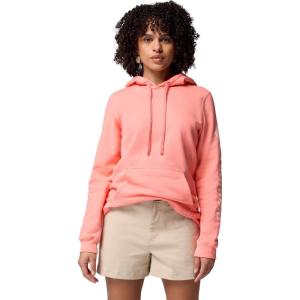 Columbia womens Trek Graphic Hoodie(Alpenglow/Gem Columbia Sleeve)