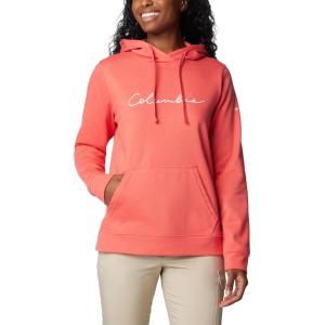 Columbia womens Trek Graphic Hoodie(Juicy/Scripted Brand)