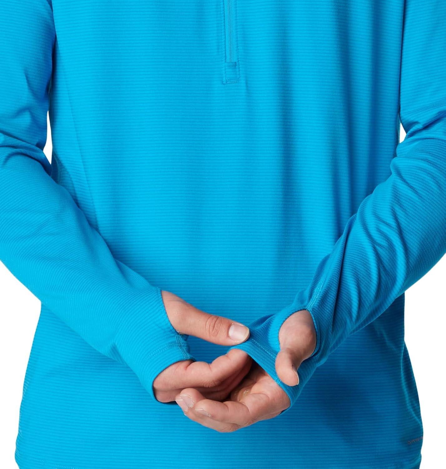 imageColumbia Mens Endless Trail Half Zip Mesh Long SleevOcean Blue