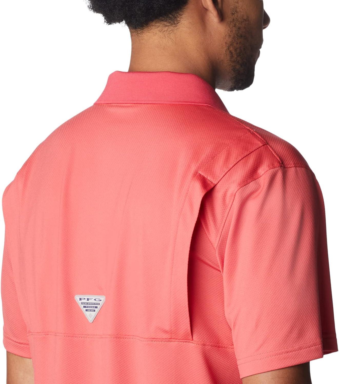 imageColumbia Mens Low Drag Offshore PoloSunset Red