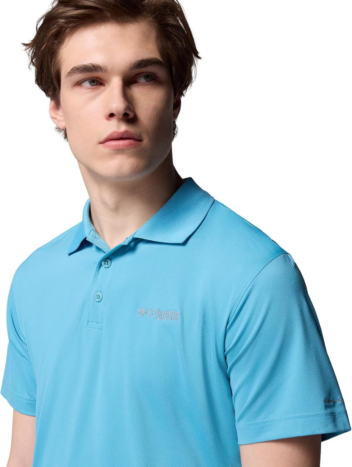 imageColumbia Mens Low Drag Offshore PoloVintage Blue
