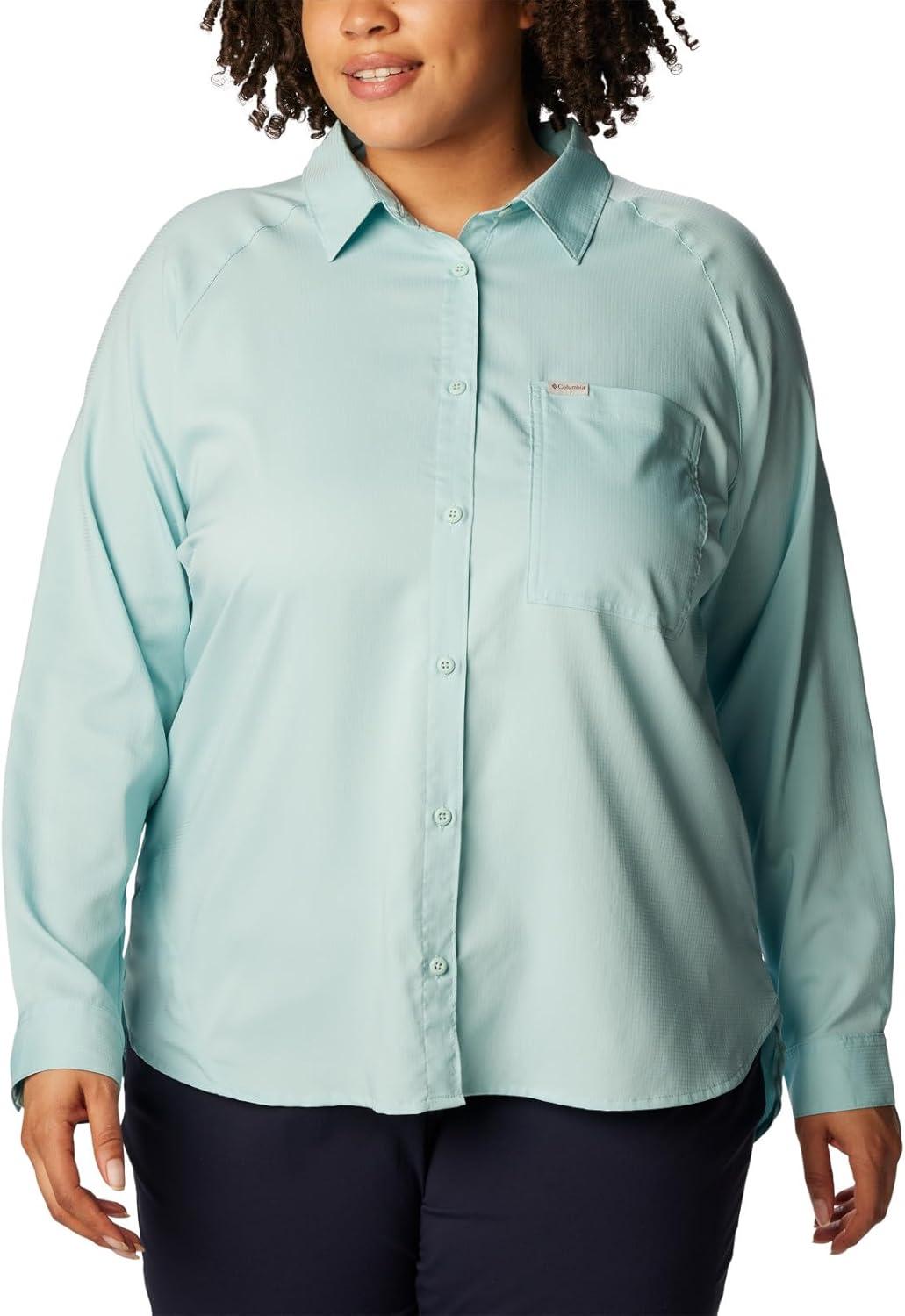 imageColumbia Womens Anytime Lite Long Sleeve ShirtAqua Haze