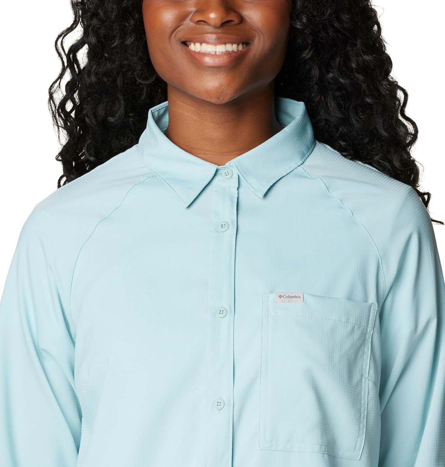 imageColumbia Womens Anytime Lite Long Sleeve ShirtAqua Haze
