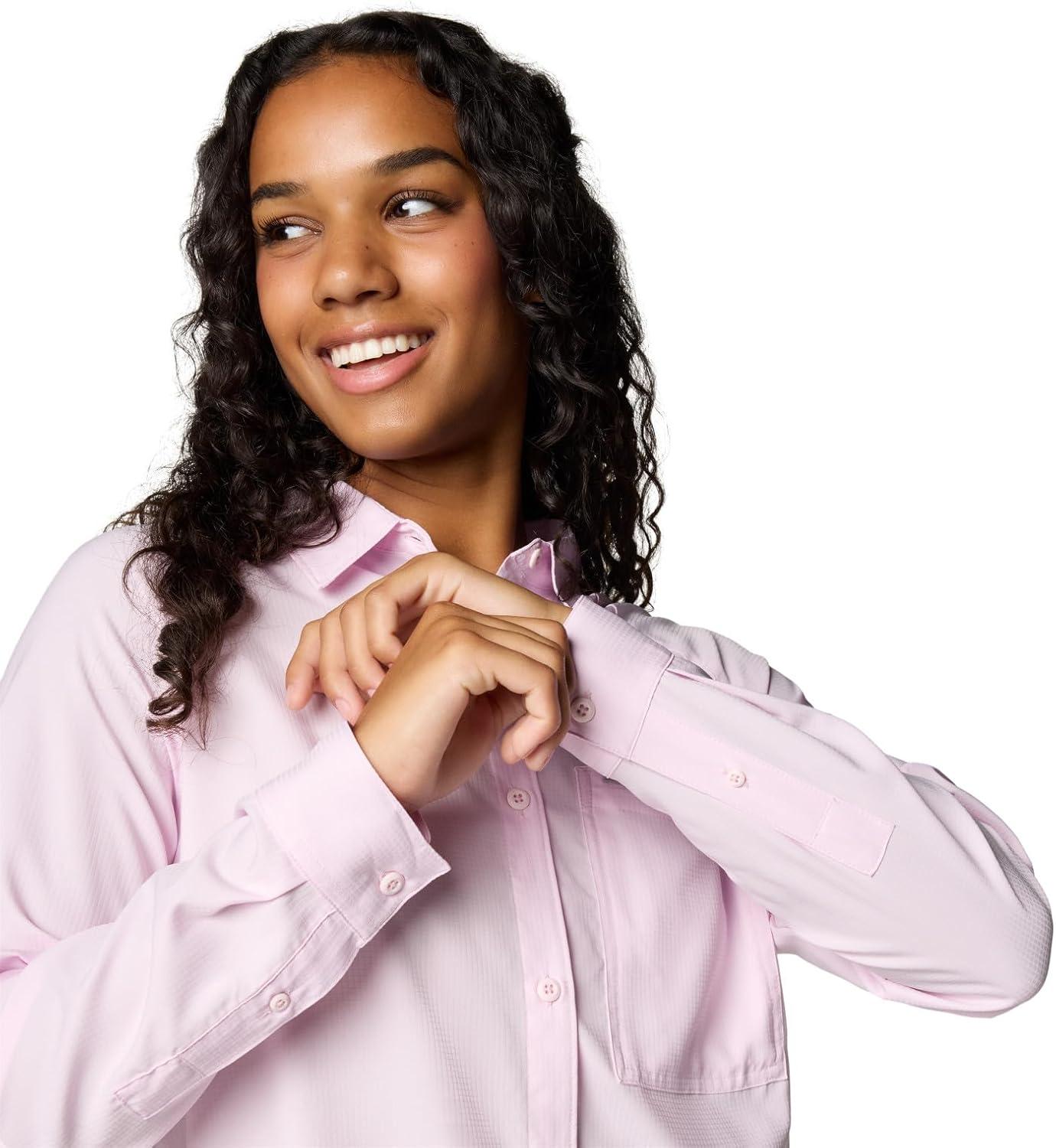 imageColumbia Womens Anytime Lite Long Sleeve ShirtPink Dawn