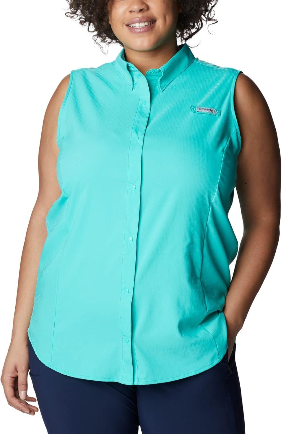 imageColumbia Womens Extended Tamiami Womens Sleeveless ShirtElectric Turquoise