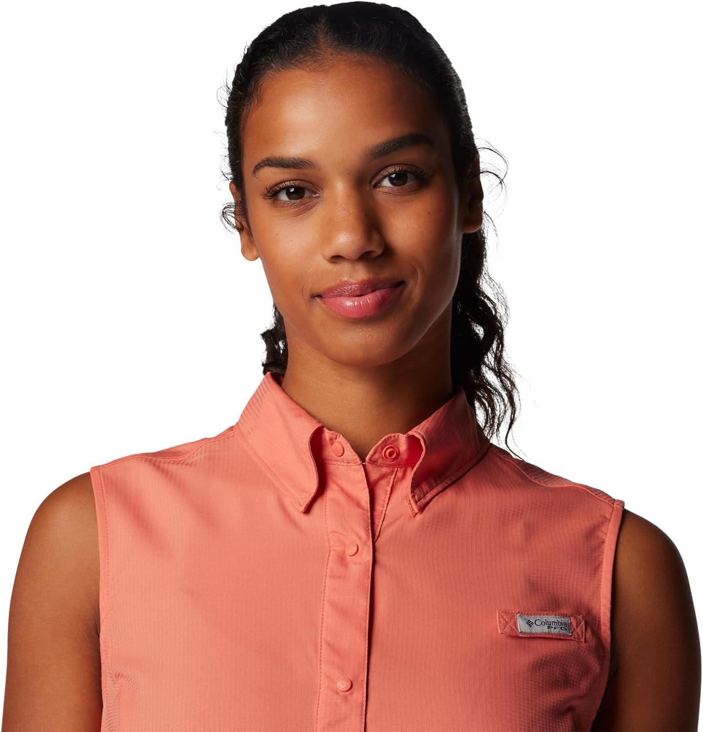 imageColumbia Womens Extended Tamiami Womens Sleeveless ShirtFaded Peach
