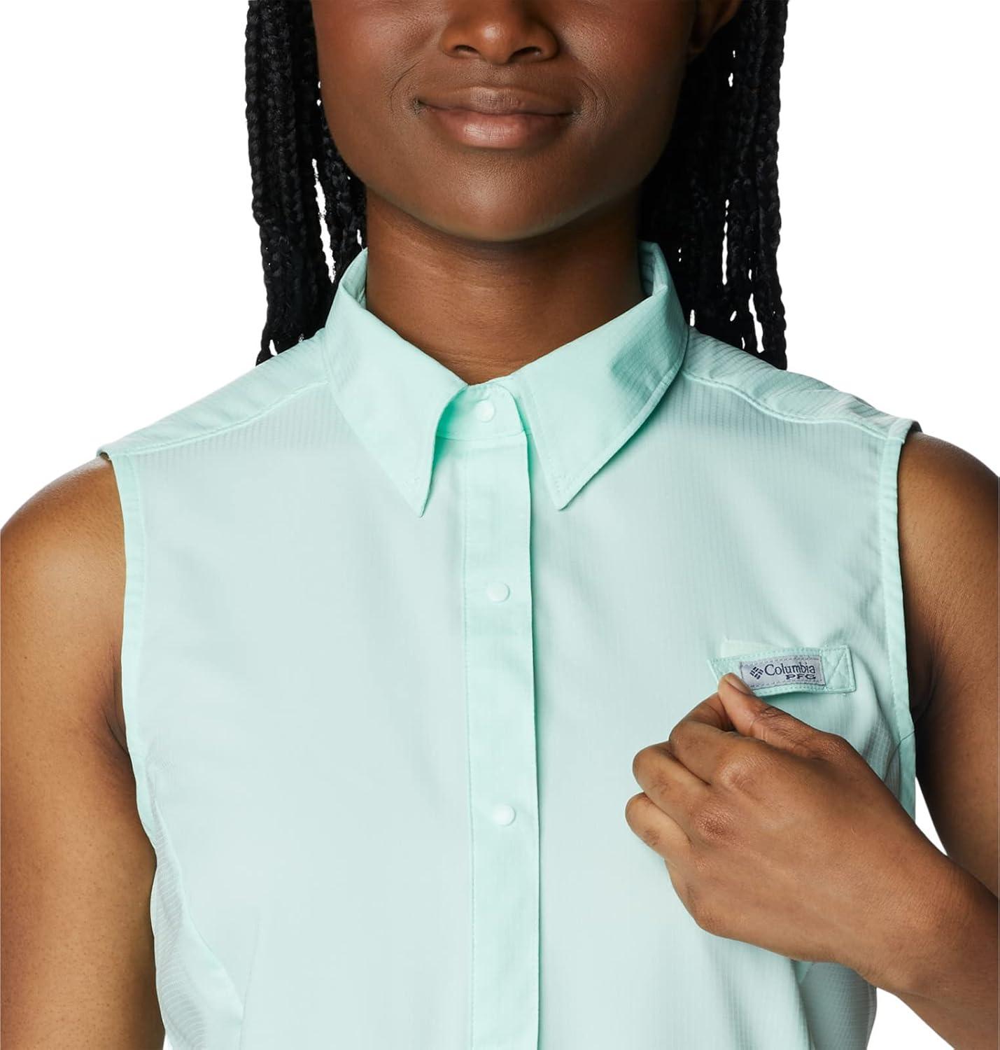 imageColumbia Womens Extended Tamiami Womens Sleeveless ShirtGullfoss Green