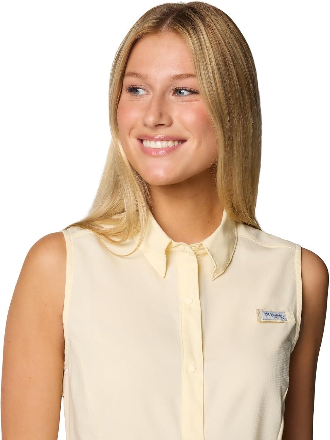 imageColumbia Womens Extended Tamiami Womens Sleeveless ShirtLemon Wash