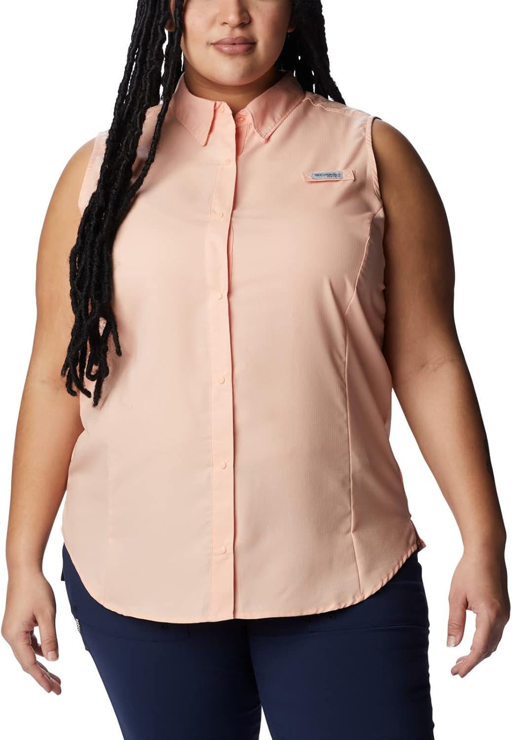 imageColumbia Womens Extended Tamiami Womens Sleeveless ShirtLight Coral