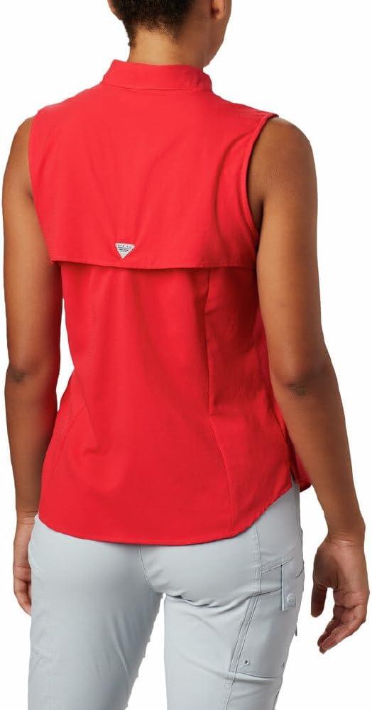 imageColumbia Womens Extended Tamiami Womens Sleeveless ShirtRed Lily