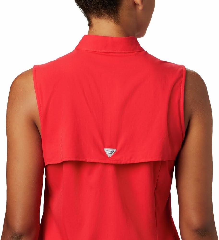 imageColumbia Womens Extended Tamiami Womens Sleeveless ShirtRed Lily