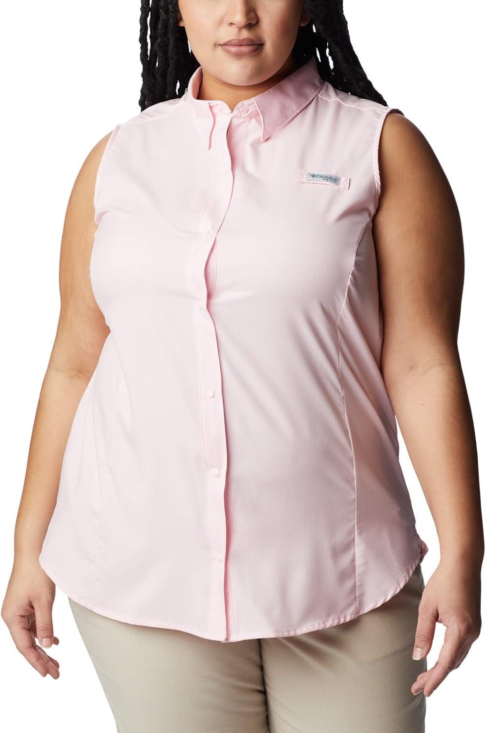 imageColumbia Womens Extended Tamiami Womens Sleeveless ShirtSatin Pink